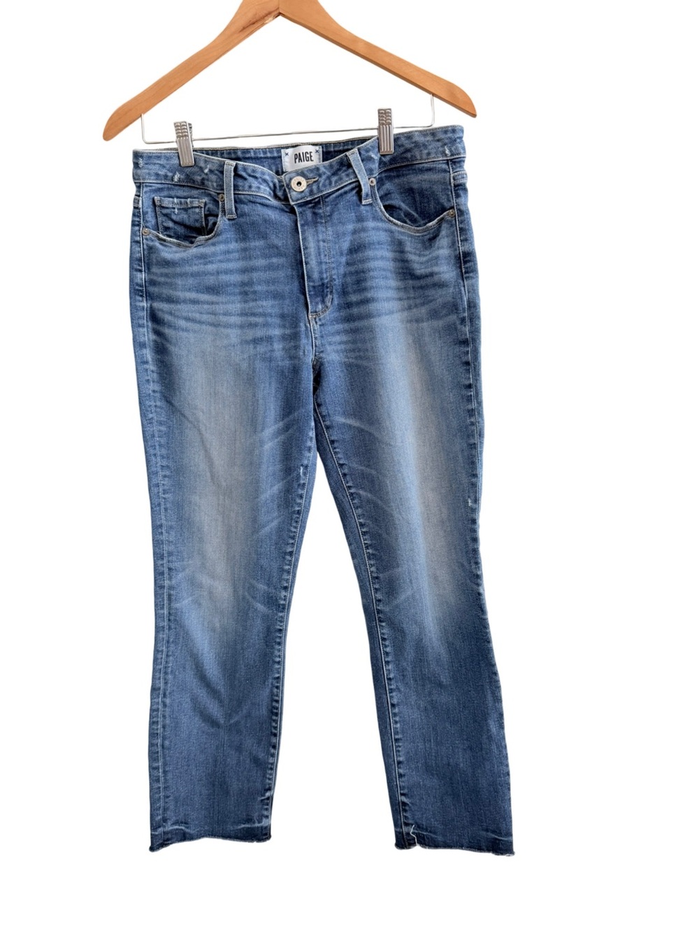 PAIGE High Rise Jimmy Jimmy Crop Jeans – Size 30